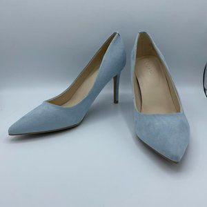 Nine West Etta Light Blue Fabric Heels